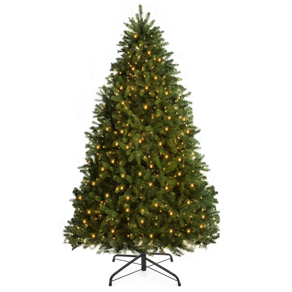 VEIKOUS Pre-Lit Artificial Christmas Tree Holiday Decor with Lights and