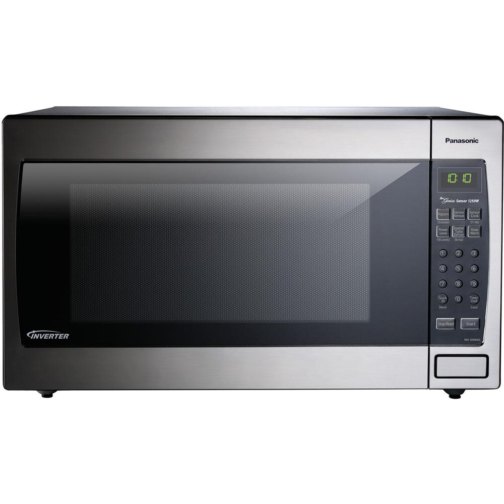 Panasonic 2 2 Cu Ft Countertop Microwave Oven In Stainless Steel