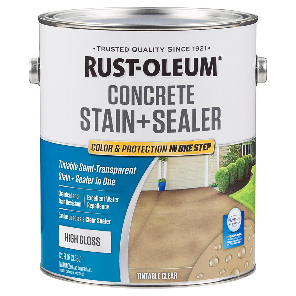 Rust-Oleum 1 gal. Clear High Gloss Concrete Water Repellent Interior