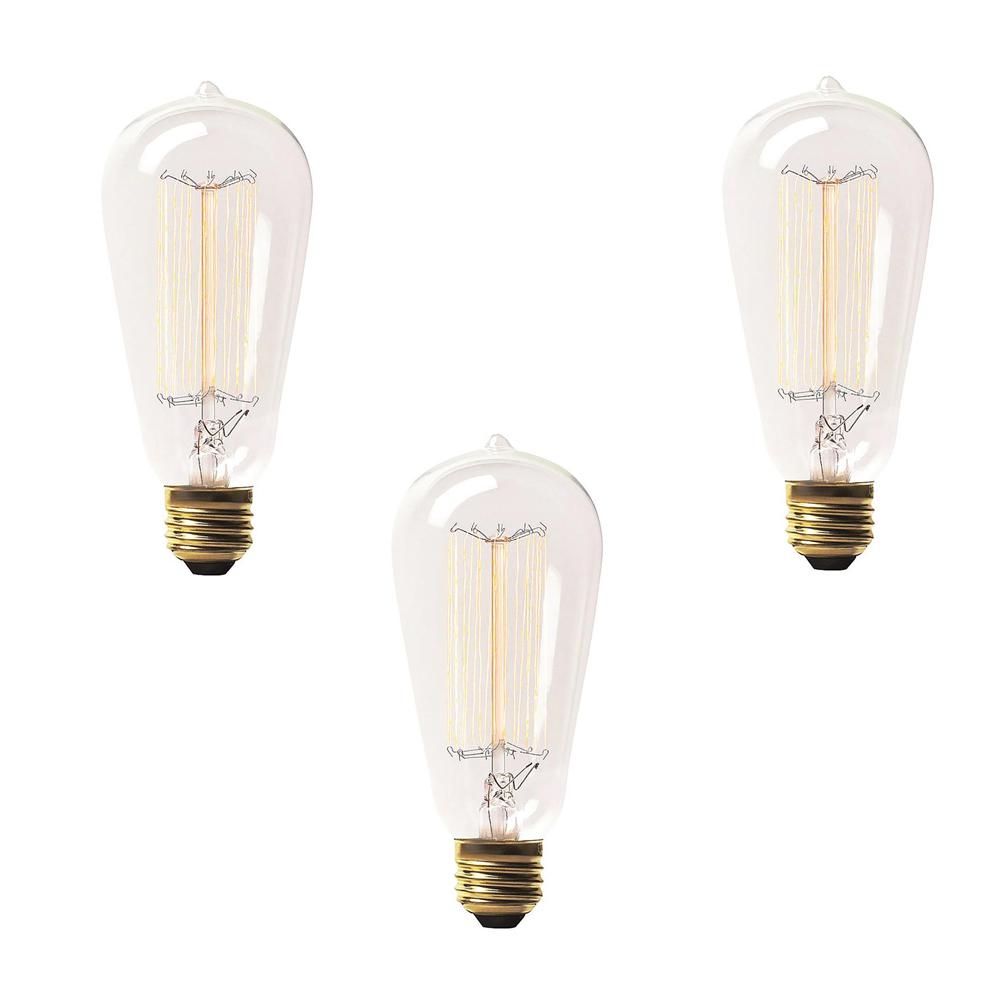 Renwil 60 Watt Incandescent S19 Light Bulb 3 Pack Lb001 The 60 Watt Incandescent S19 Light Bulb