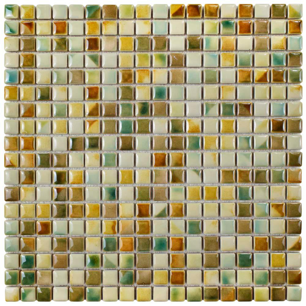 Multi-Color - Mosaic Tile - Tile - The Home Depot