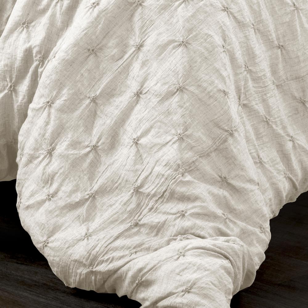 Lush Decor Ravello Pintuck Comforter White 5 Piece King Set