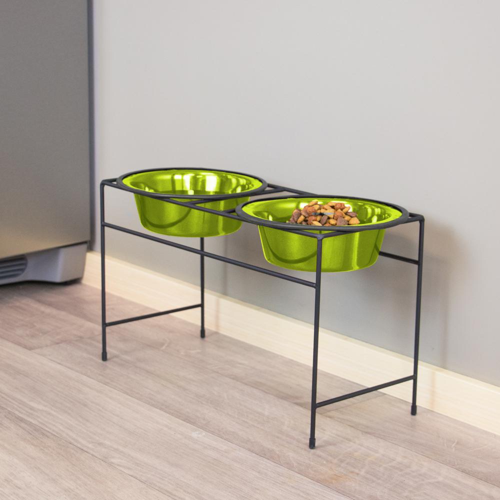 Platinum Pets Platinum Pets Modern Double Diner Feeder With