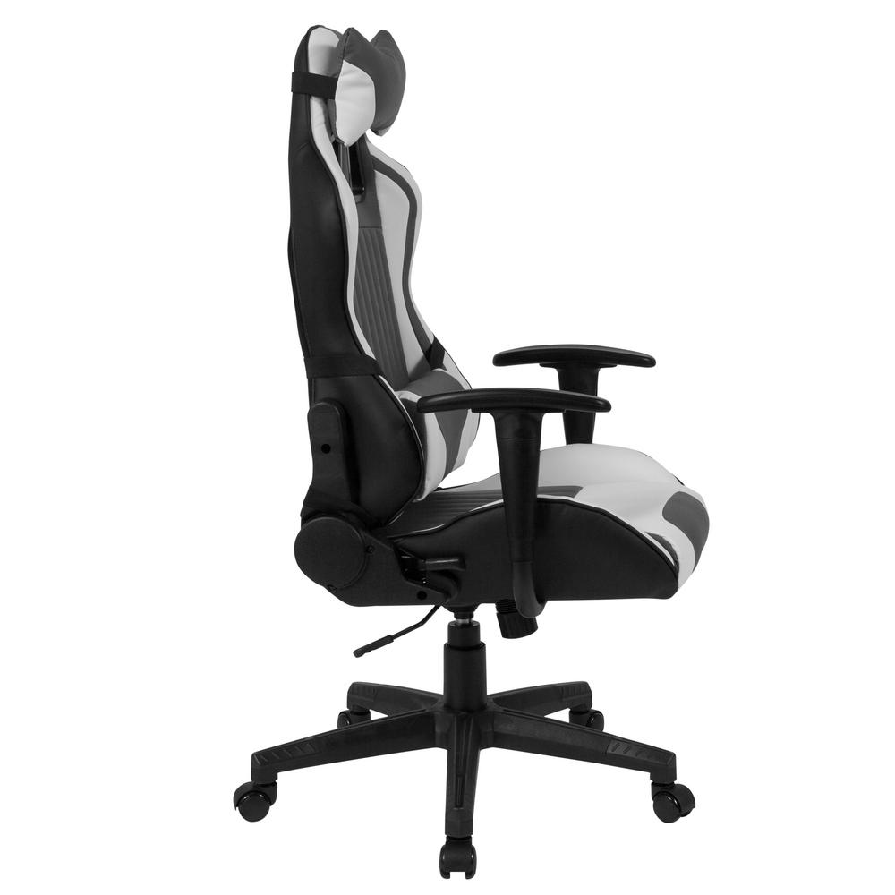 Flash Furniture Gray And White Office Desk Chair Chcx1063h The Flash Furniture Gray And White Office