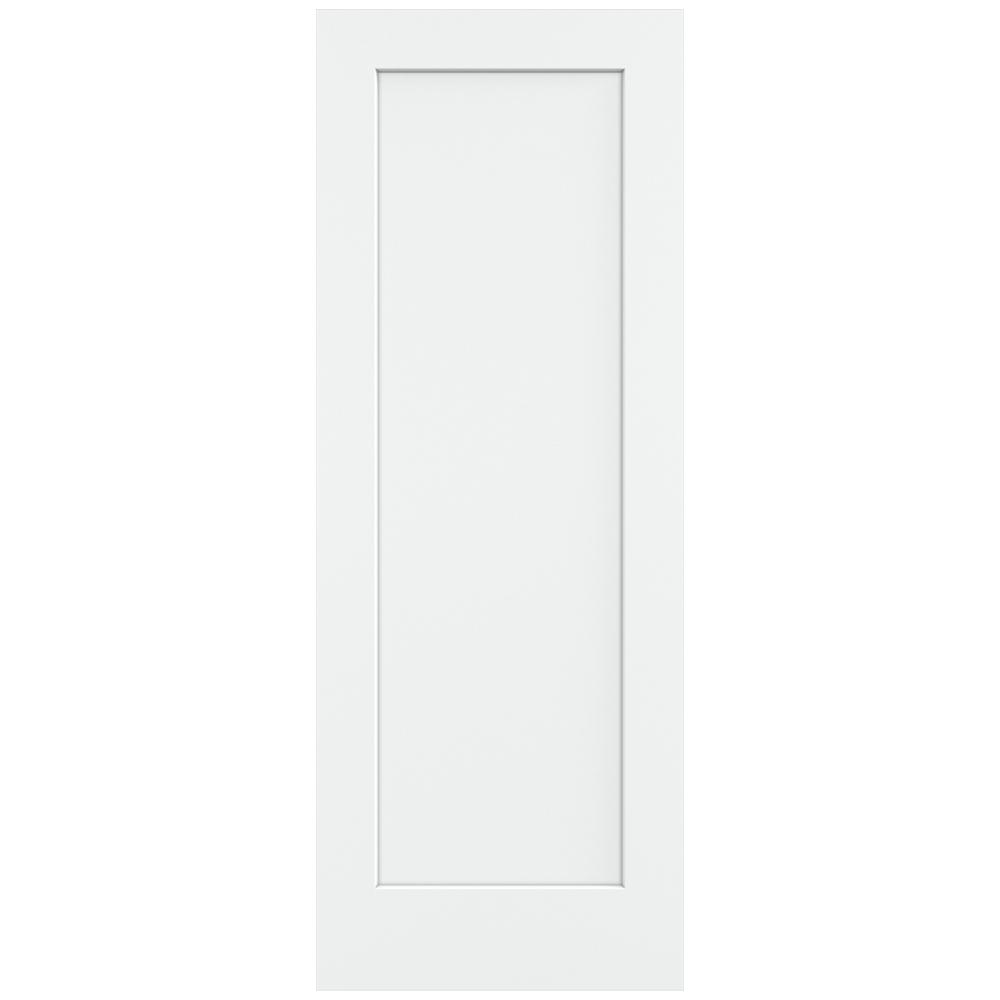 Jeld Wen 30 In X 80 In Madison White Painted Smooth Solid Core Molded Composite Mdf Interior Door Slab