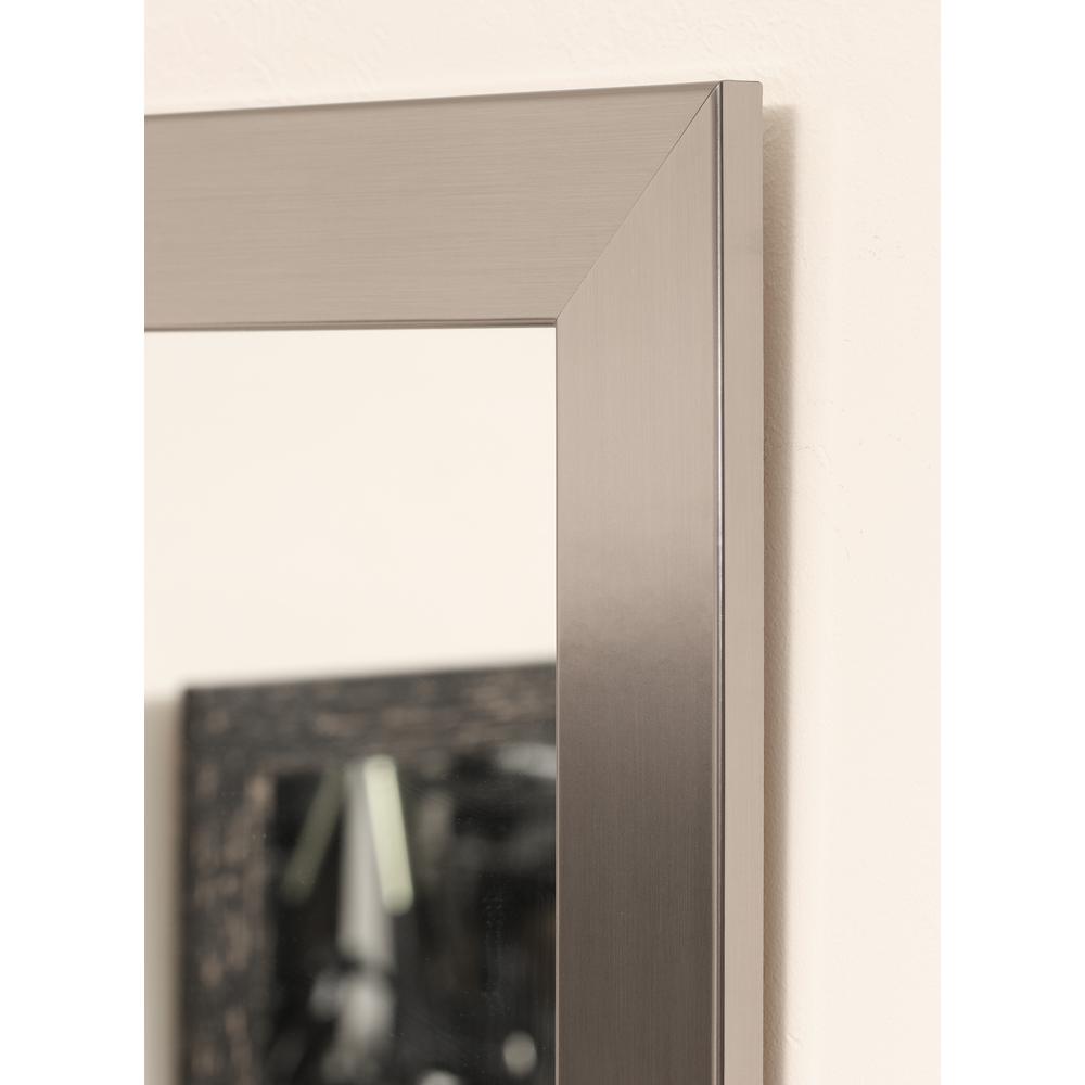 Brandtworks 71 In X 64 Modern Silver 3 Panel Dressing Framed Modern Silver 3 Panel Dressing Framed