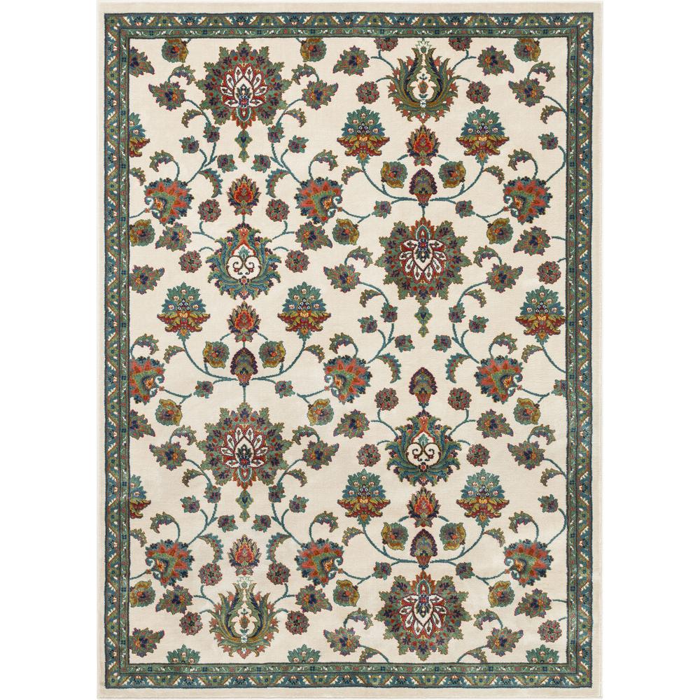 Well Woven Tulsa Arya Traditional Vintage Oriental Blue 7 ft. 10 in. x