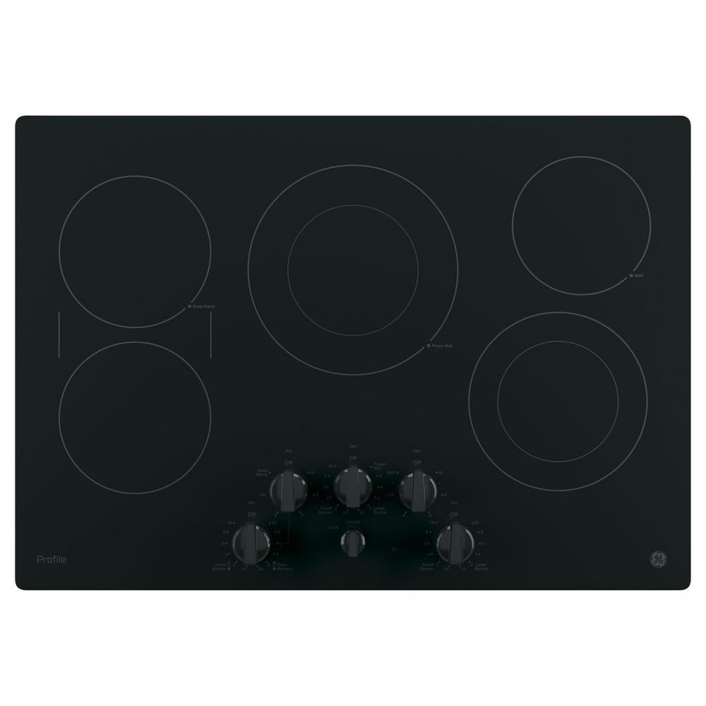 Ge Profile 30 In Radiant Electric Cooktop In Black With 5