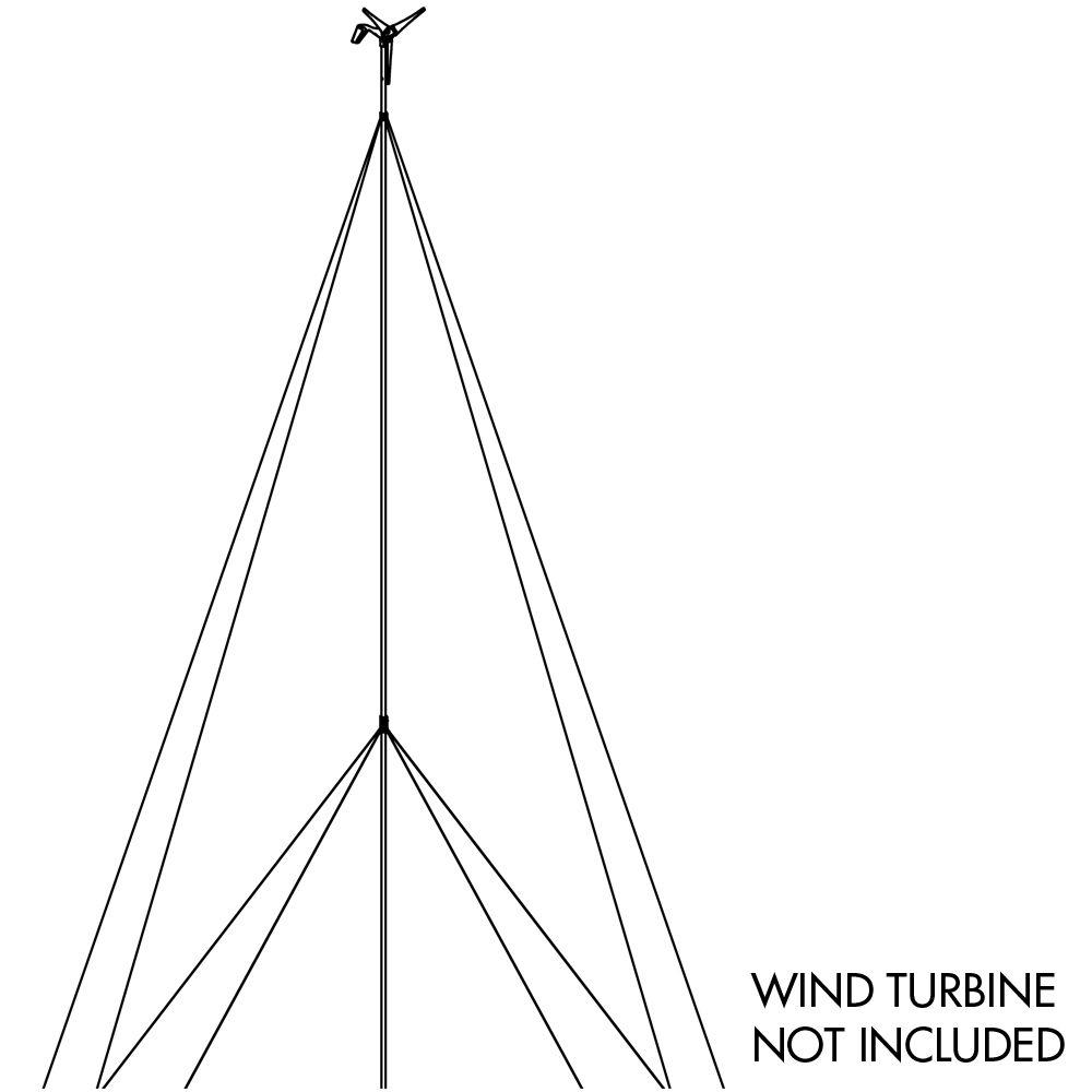Sunforce 30 ft. Wind Turbine Tower Kit45455 The Home Depot