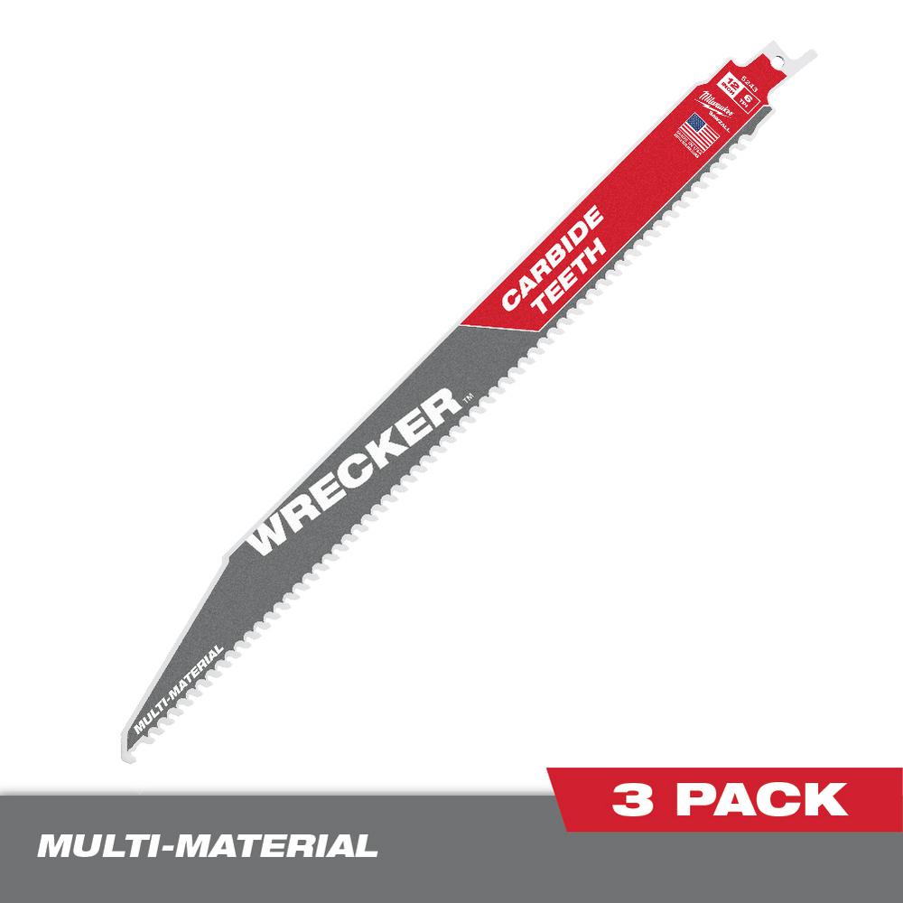 3-Pack Milwaukee 48-00-5327 la hache Sawzall lame avec Carbure Dents 5 T 12 l NEUF