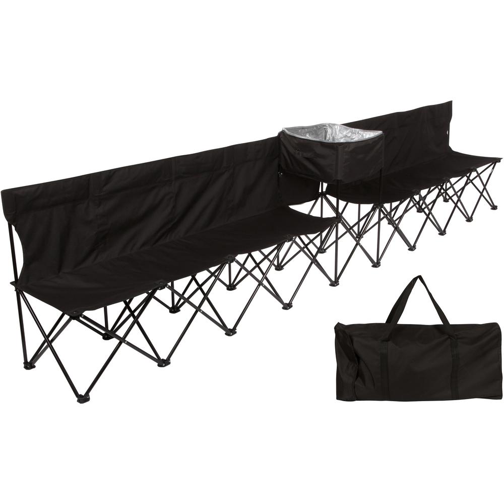 Trademark Innovations 13 5 Ft Black Portable 8 Seater Folding