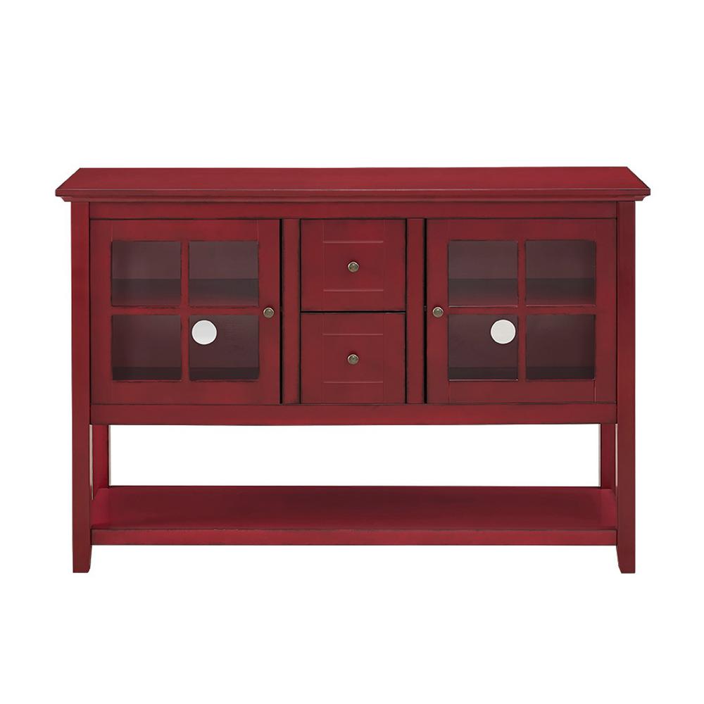 Walker Edison Furniture Company Antique Red Buffet With Storage Walker Edison Furniture Company Antique Red Buffet With Storage Hd52c4ctrd The Home Depot