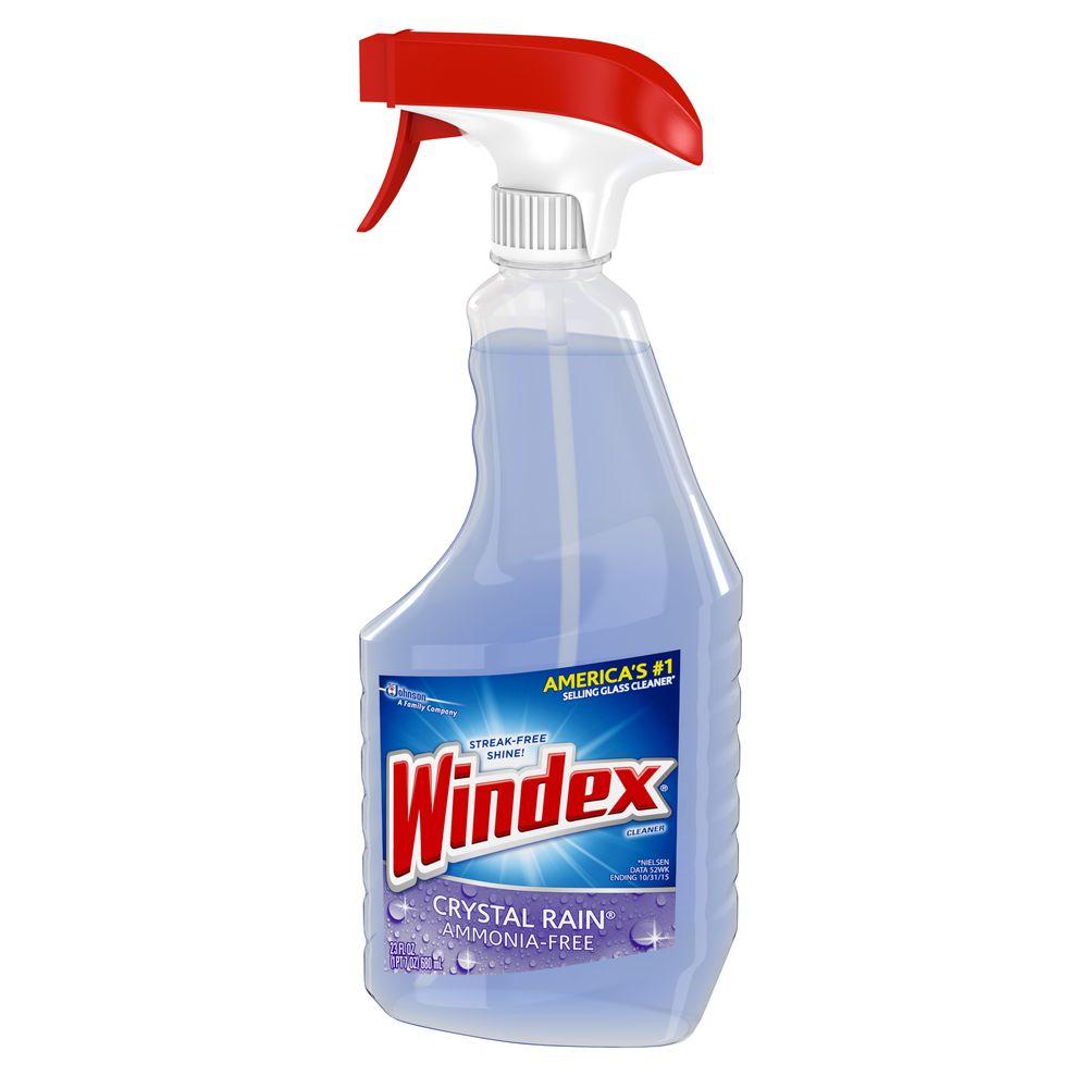 Windex 23 Fl Oz Crystal Rain Gl Cleaner 679593 The Home Depot 23 Fl Oz Crystal Rain Gl Cleaner