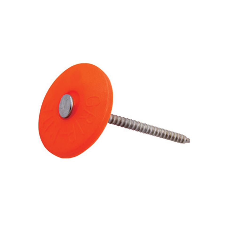 Grip Rite 1 1 4 In Grip Cap Plastic Roofing Nails 2m Gc114 The Home Depot