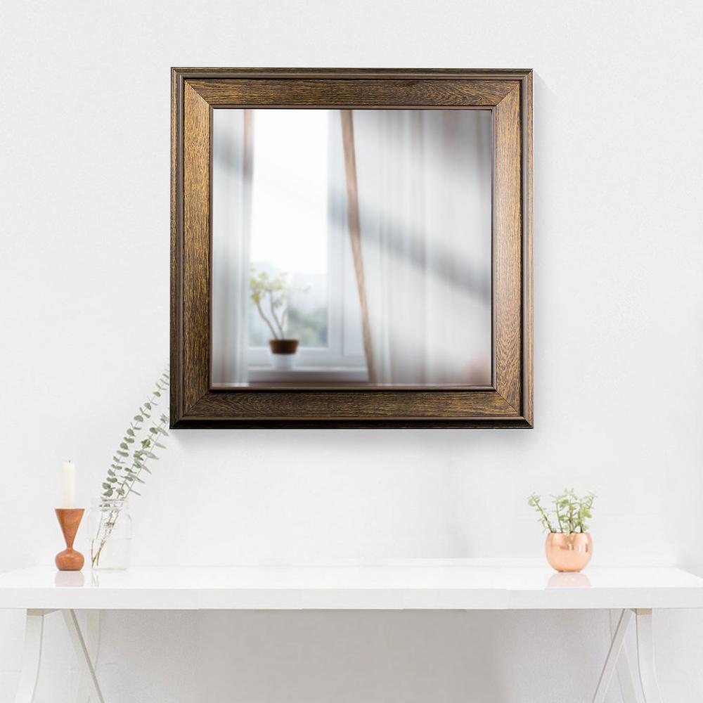 Crystal Art Gallery Bentley Square Brown Vanity Mirror 87188WEB The