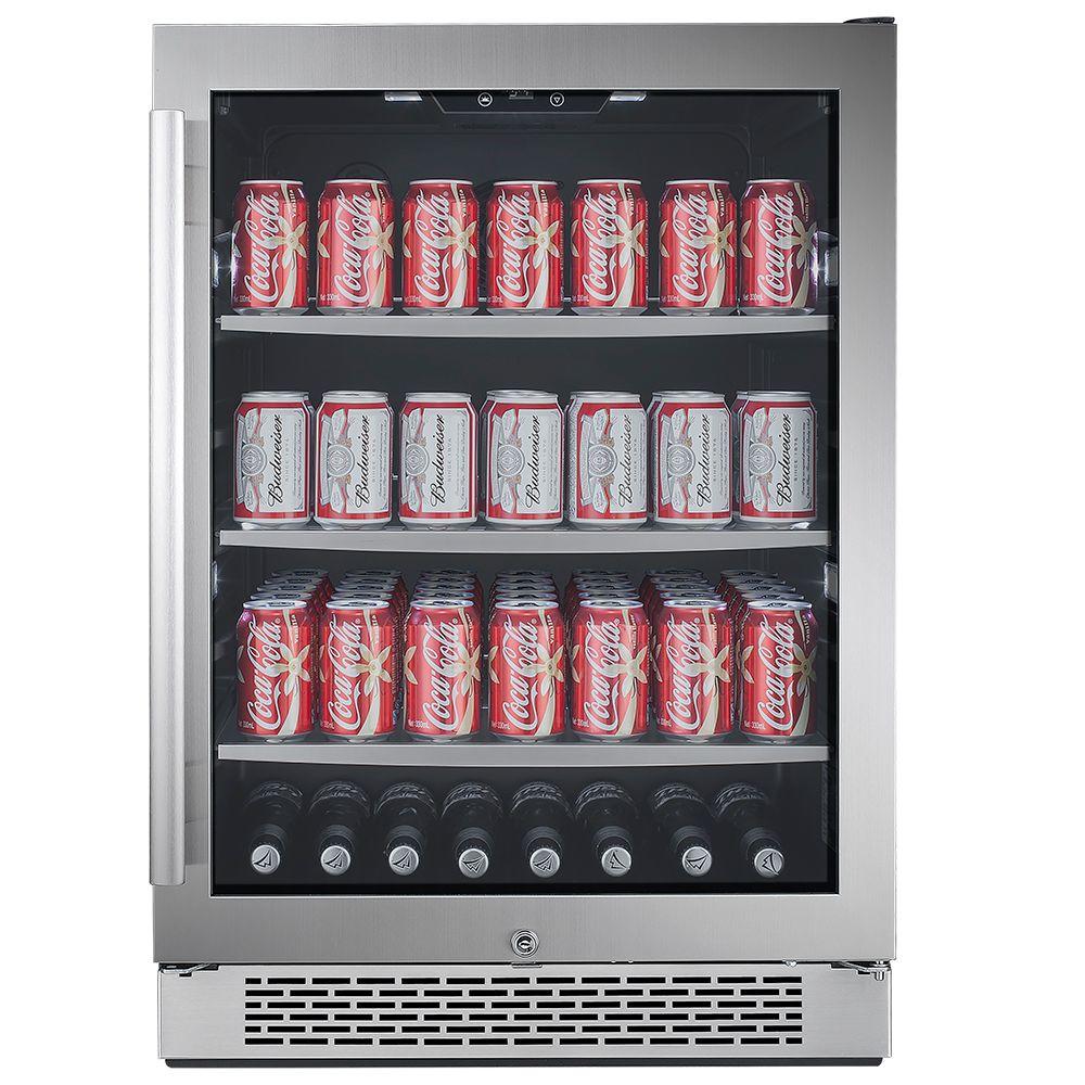 Kalamera 12 In Built In 18 Bottle Wine Cooler With Touch Control Krc 18szb The Home Depot