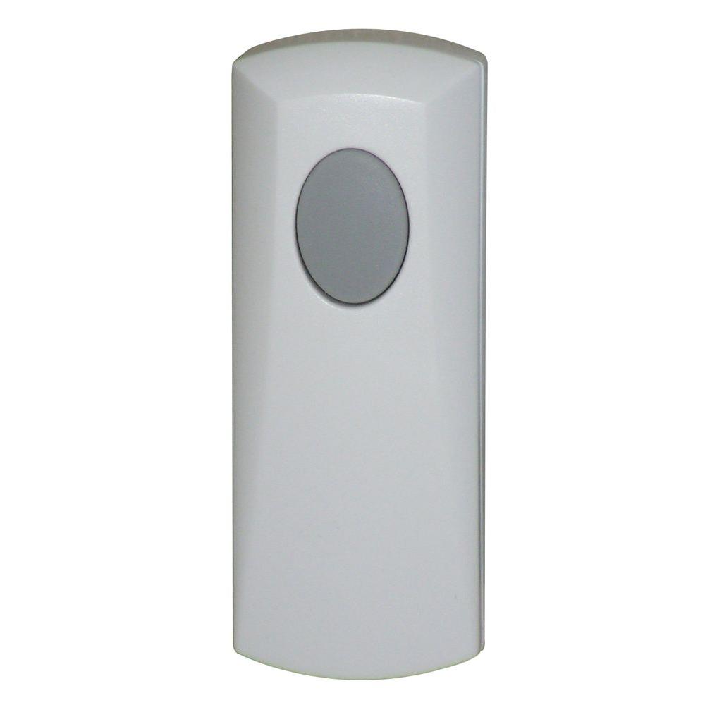 Honeywell Addon / Replacement Wireless Door Chime, White, Push Button