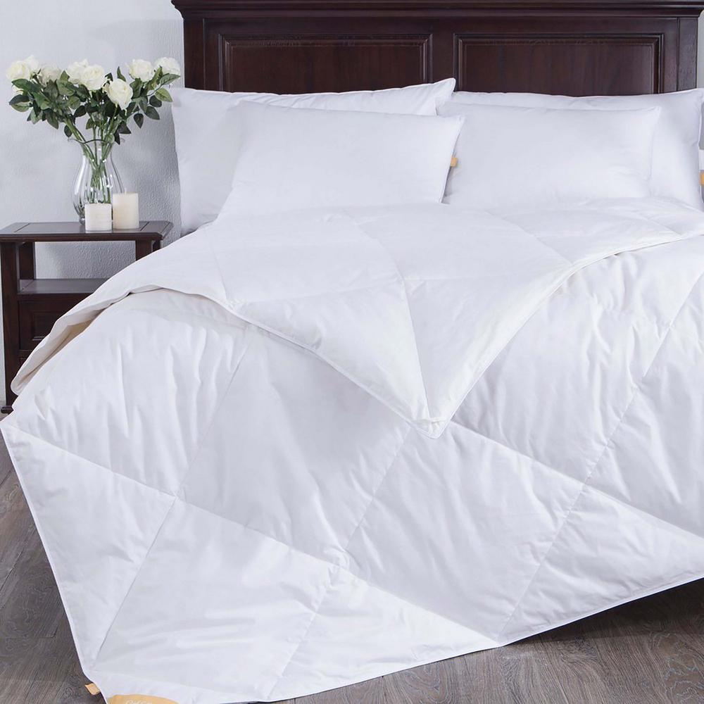 Puredown Light Warmth White King Down ComforterPD16040K The Home Depot