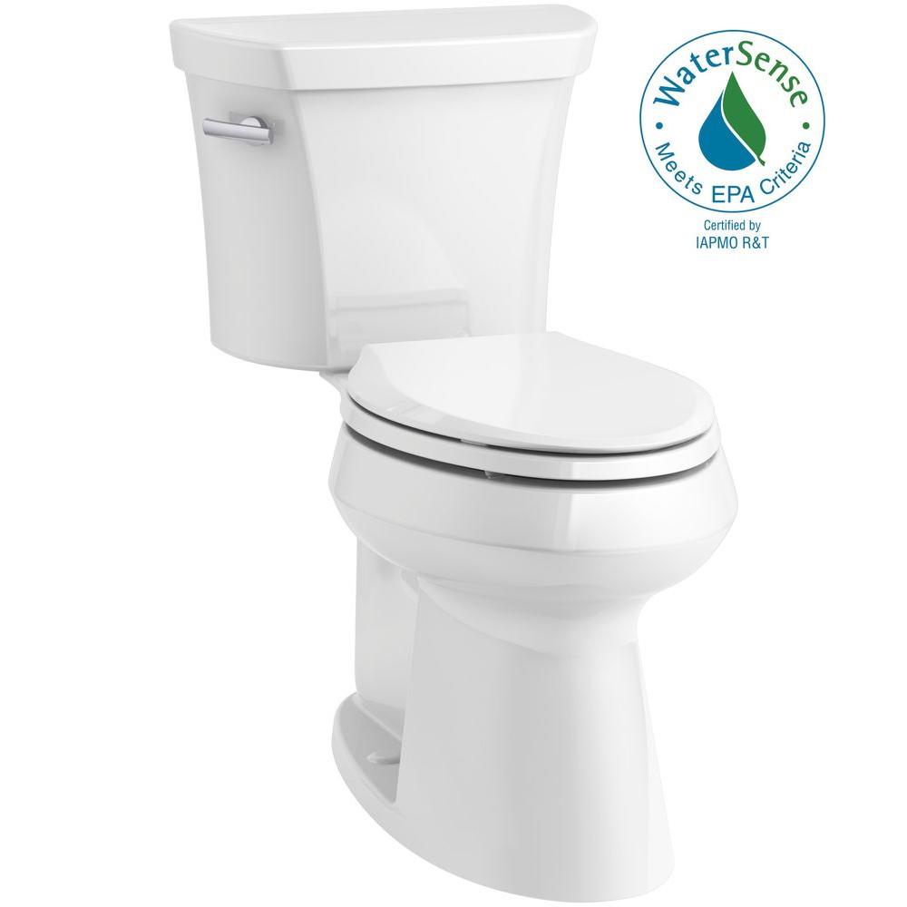 Kohler Highline 2 Piece 1 28 Gpf Single Flush Elongated Toilet In Kohler Highline 2 Piece 1 28 Gpf Single Flush Elongated Toilet In White