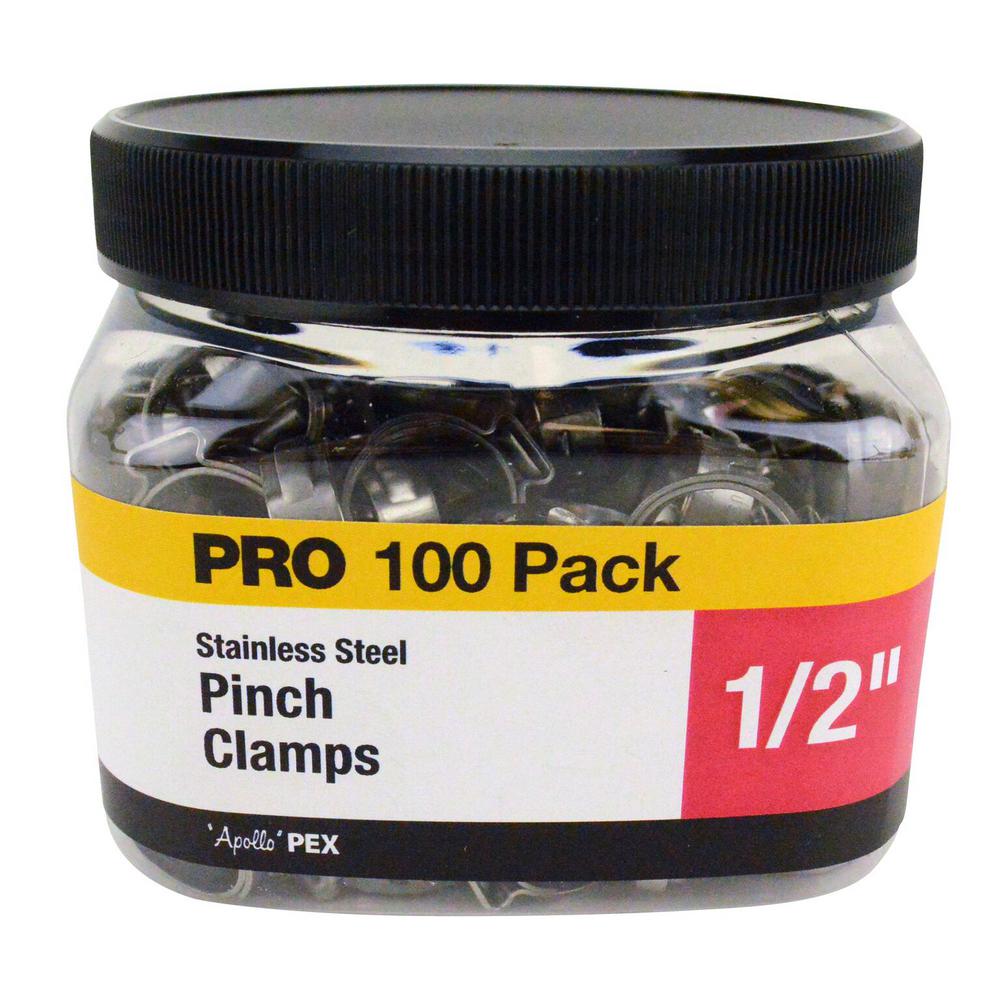 Apollo 1/2 in. StainlessSteel Poly Pipe Pinch Clamps (10Pack