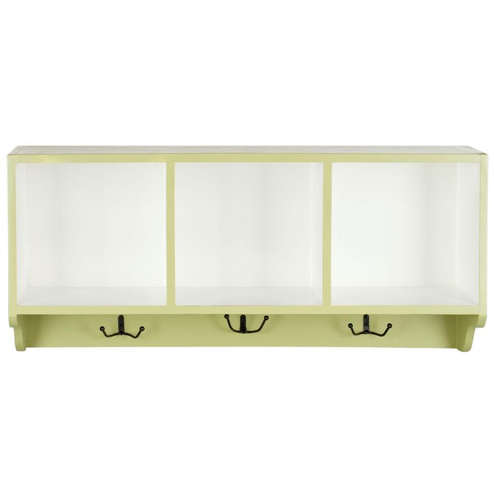 Safavieh Alice Avocado Green and White Wall Mounted Coat Rack by Safavieh