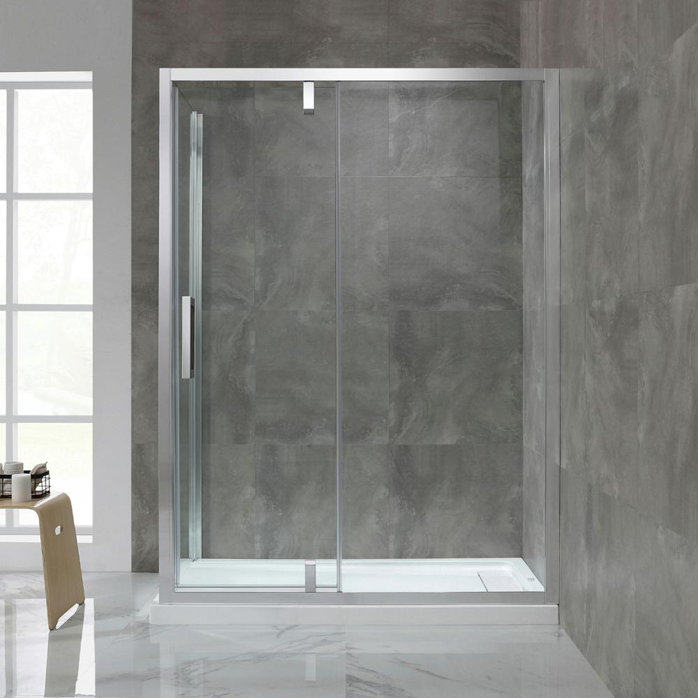 OVE Decors Estero 60 in. x 78-3/4 in. Framed Corner Pivot Shower Door