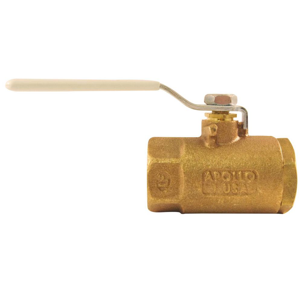Apollo 1 in. Bronze FPT x FPT Industrial Ball Valve NPT Standard Port