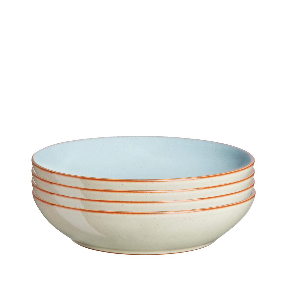 Denby Heritage Pavilion Pasta Bowls (Set of 4)-PAV-052/4 - The Home ... Denby Heritage Pavilion Pasta Bowls (Set of 4)-PAV-052/4 - The Home ...