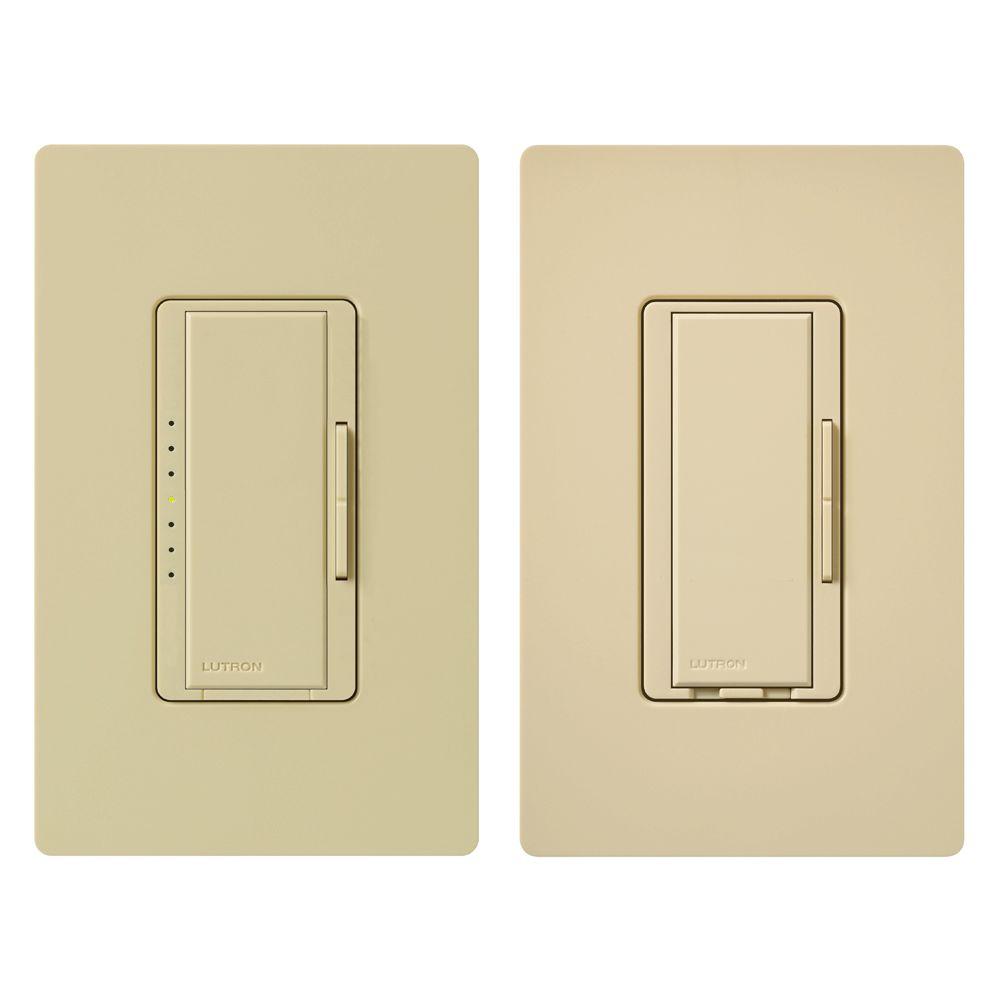 Lutron Maestro Fan Control And Light Dimmer Kit For Incandescent Lutron Maestro Fan Control And Light Dimmer Kit For Incandescent Halogen Single Pole