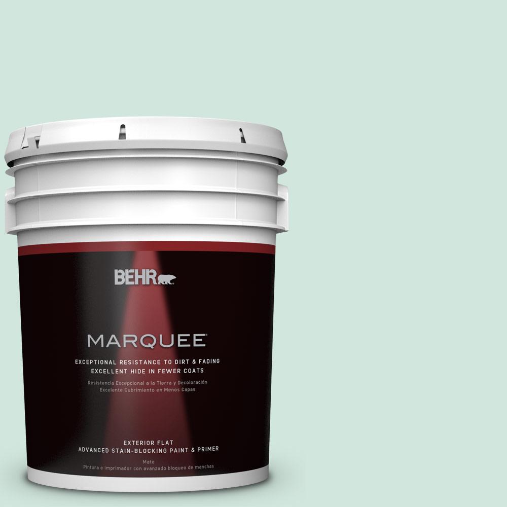 BEHR Premium Plus Ultra 5gal. M4202 Green Aqua Flat Exterior Paint485005 The Home Depot
