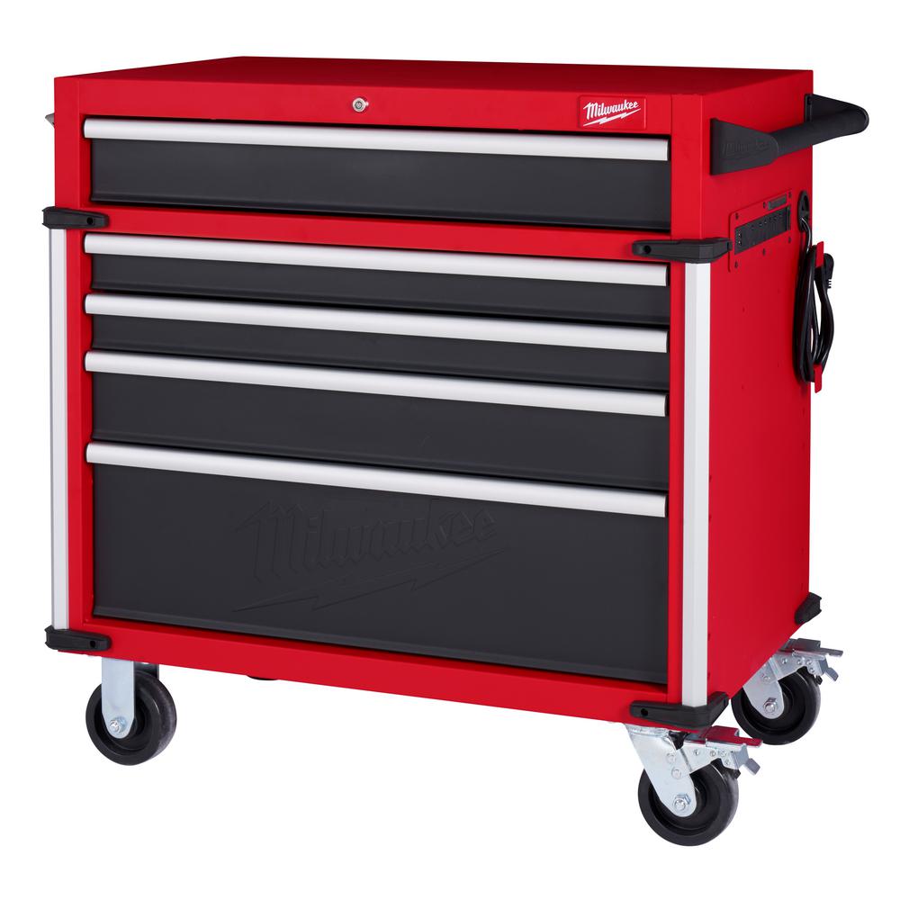 Milwaukee 40 in. W x 22.1 in. D 6-Drawer Mobile Workbench with