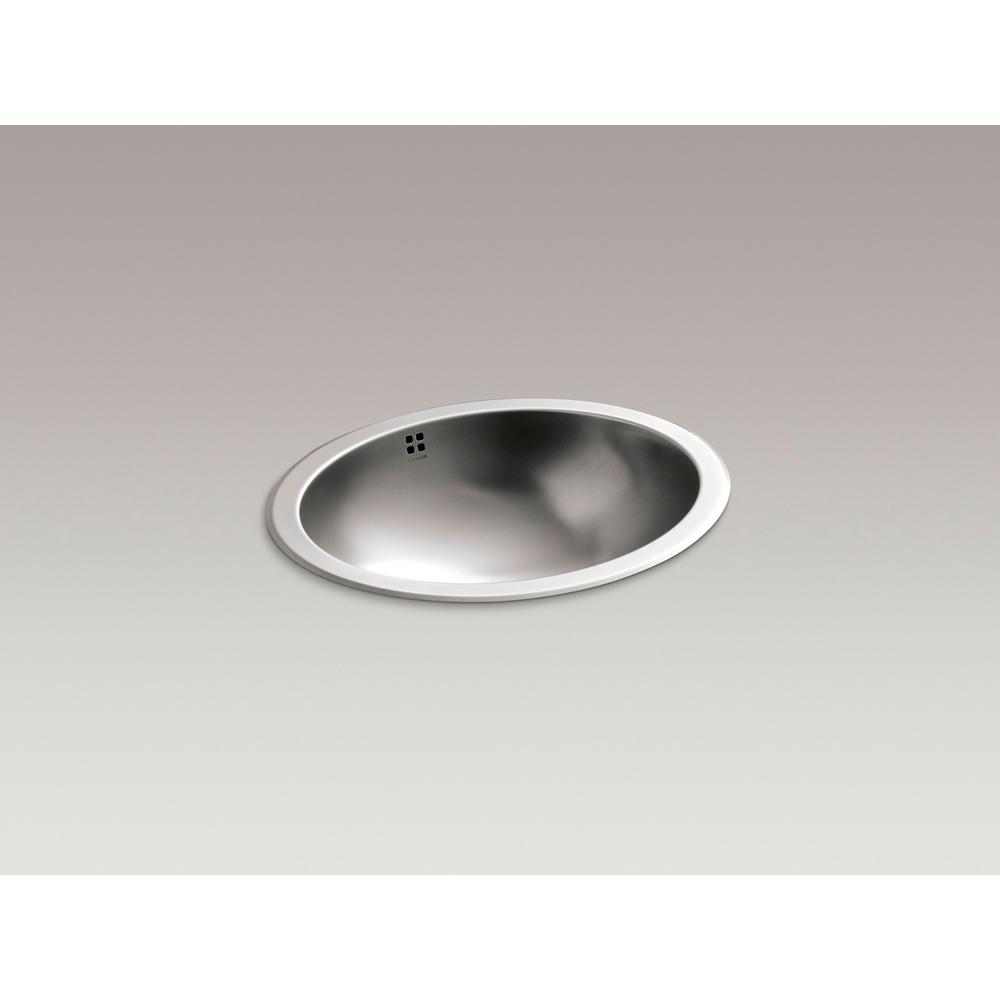 Kohler Bachata Undermount Stainless Steel Bathroom Sink In Bachata Undermount Stainless Steel