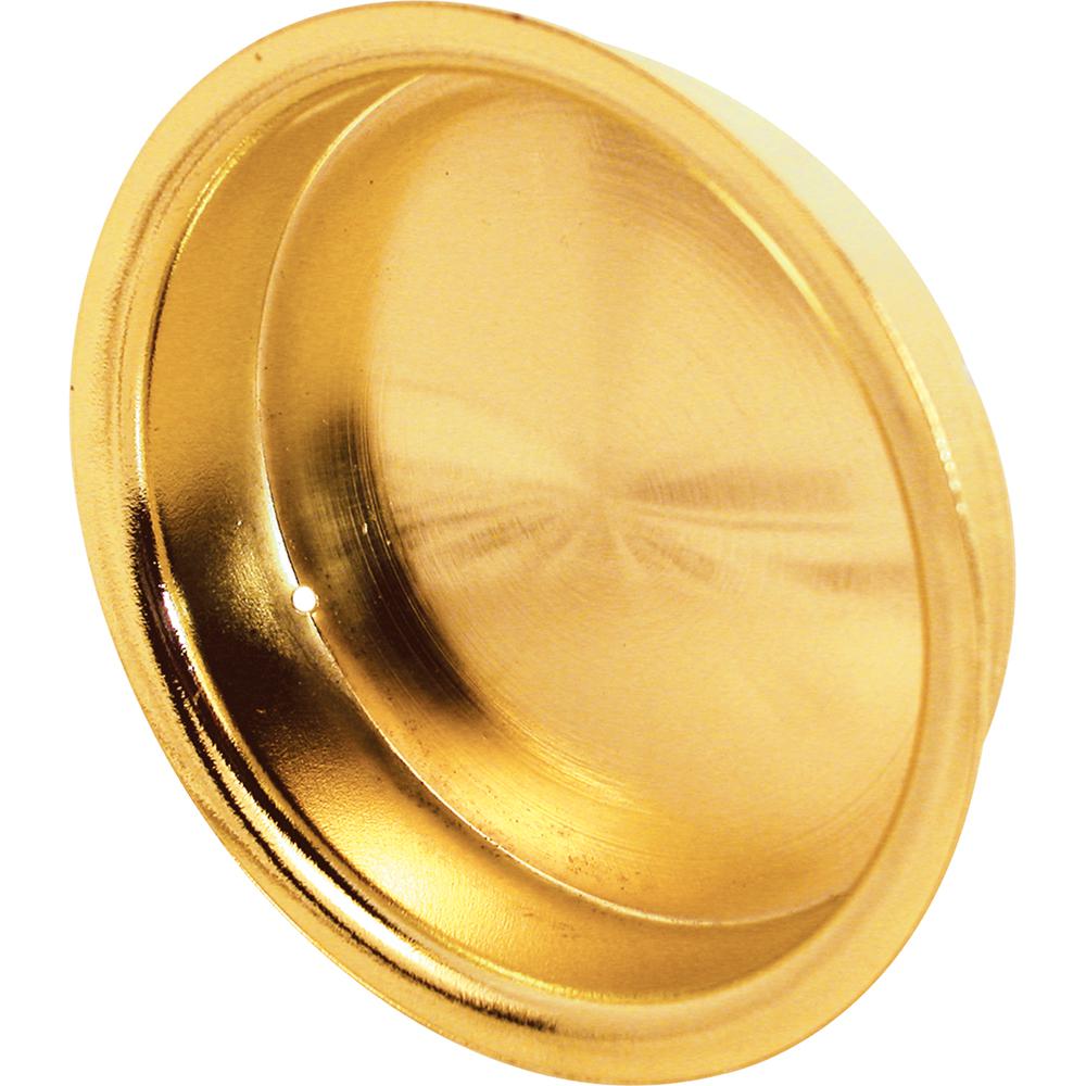 Prime Line Closet Door Pull Handle 2 1 8 In Round Brass Plated