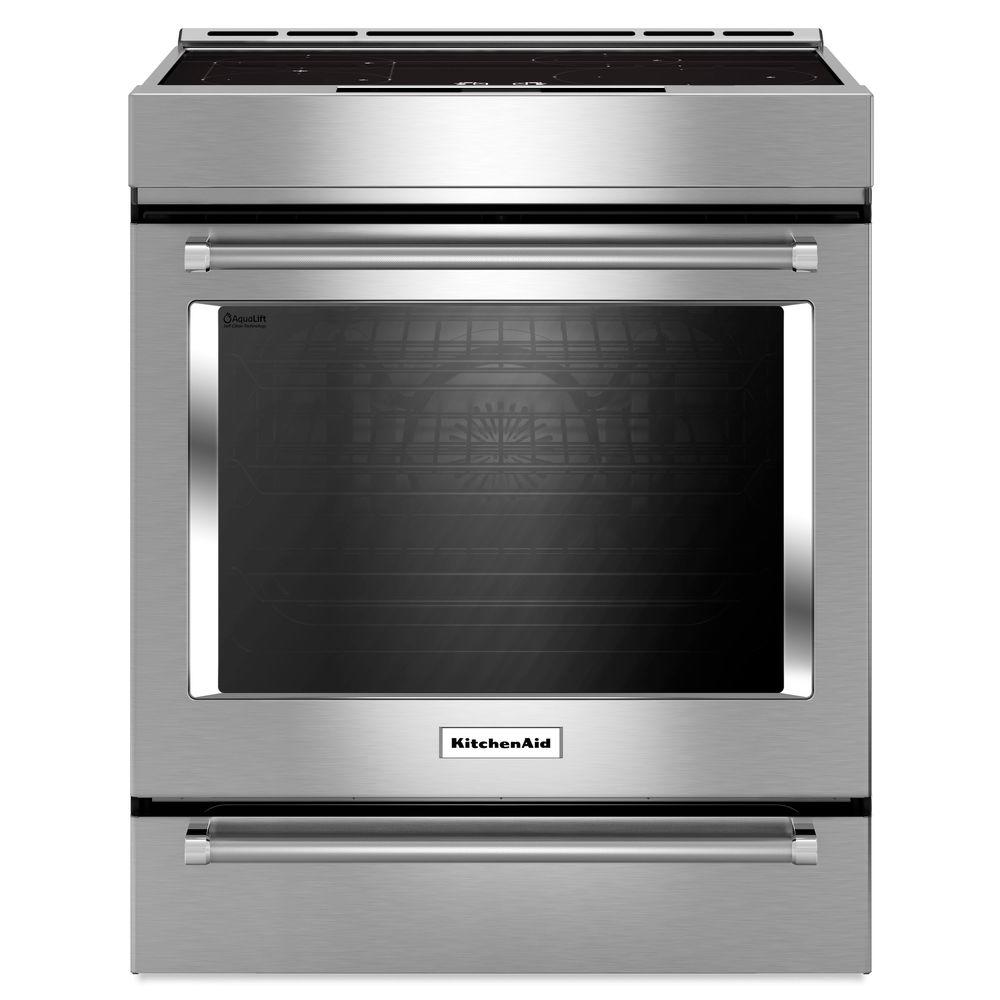 Stainless Steel Kitchenaid Single Oven Electric Ranges Ksib900ess 64 1000 