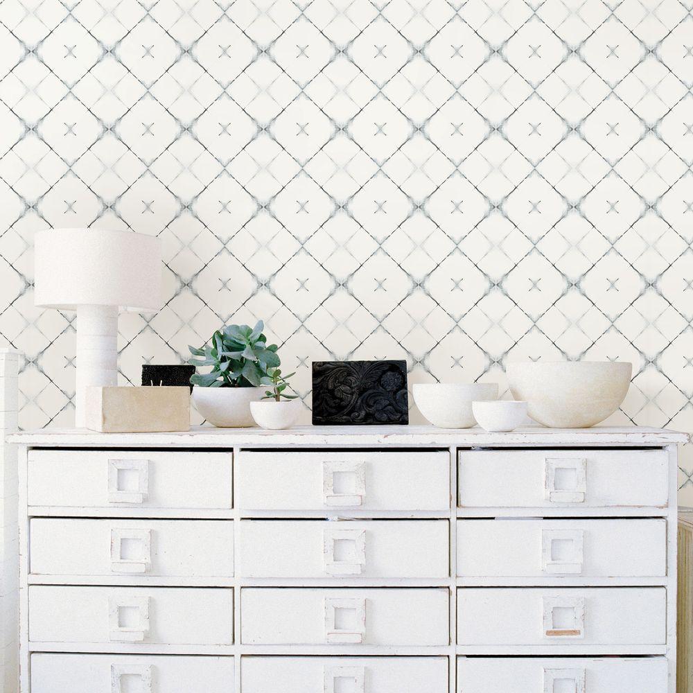 Brewster Grey Modern Trellis WallpaperWV8123 The Home Depot