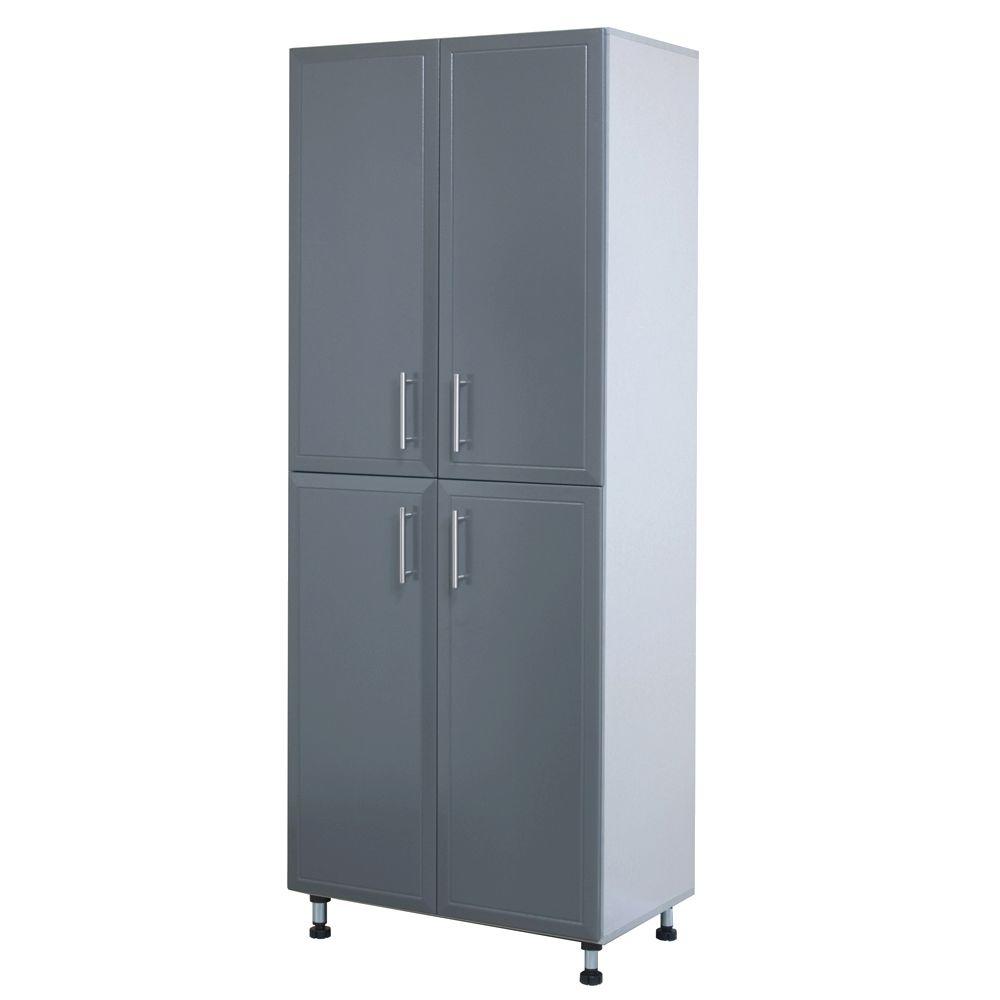 ClosetMaid ProGarage 4 Door Laminated Storage Cabinet In Gray