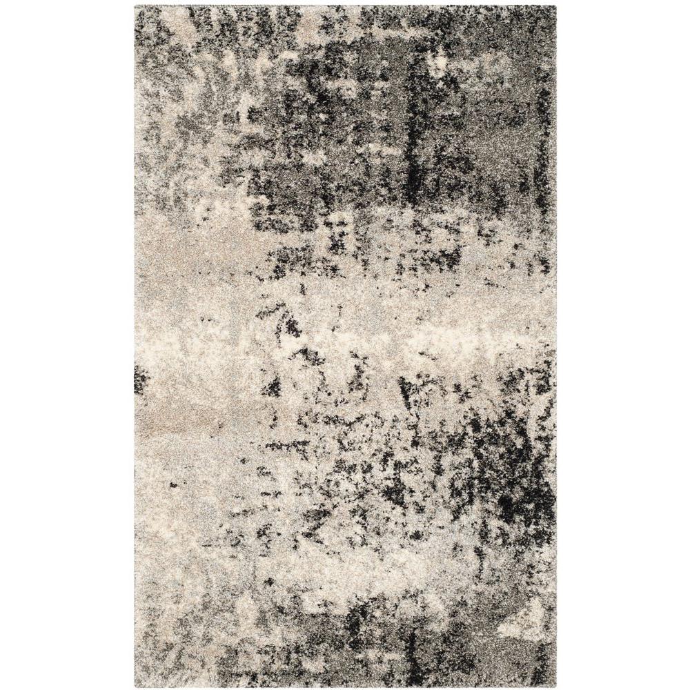 Safavieh Retro Light Grey 3 Ft X 4 Area Rug Ret2139 7980 Safavieh Retro Light Grey 3 Ft X 4 Area Rug