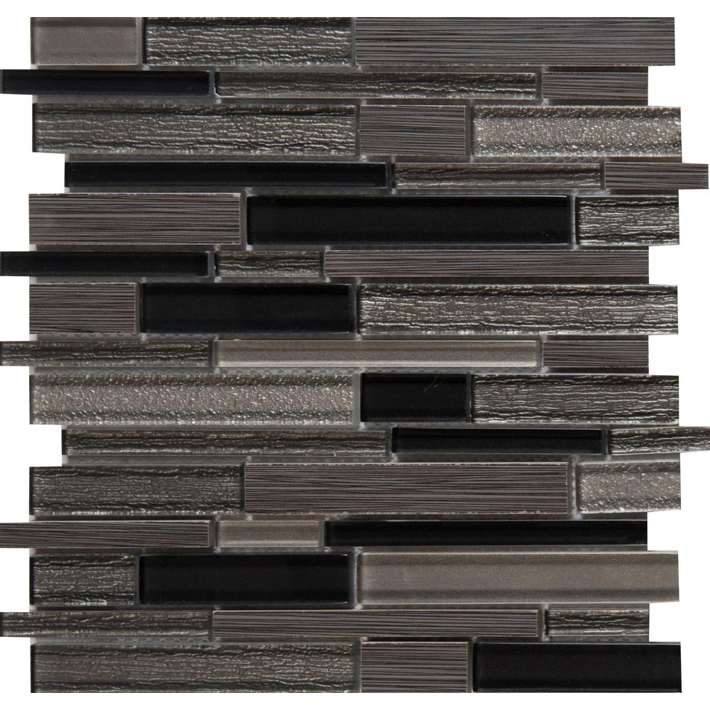 Msi Metro Gris Interlocking 12 In X 8 Mm Glass Stone Mesh Msi Metro Gris Interlocking 12 In X 8 Mm Glass Stone