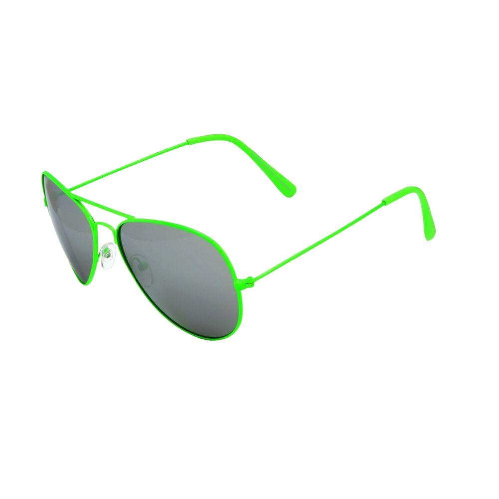 Piranha Aviator Neon Green Rockstar Sunglasses 51597 The Home Depot