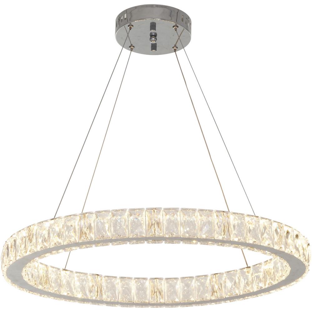 Reviews for Home Decorators Collection 24 in. Chrome Integrated LED