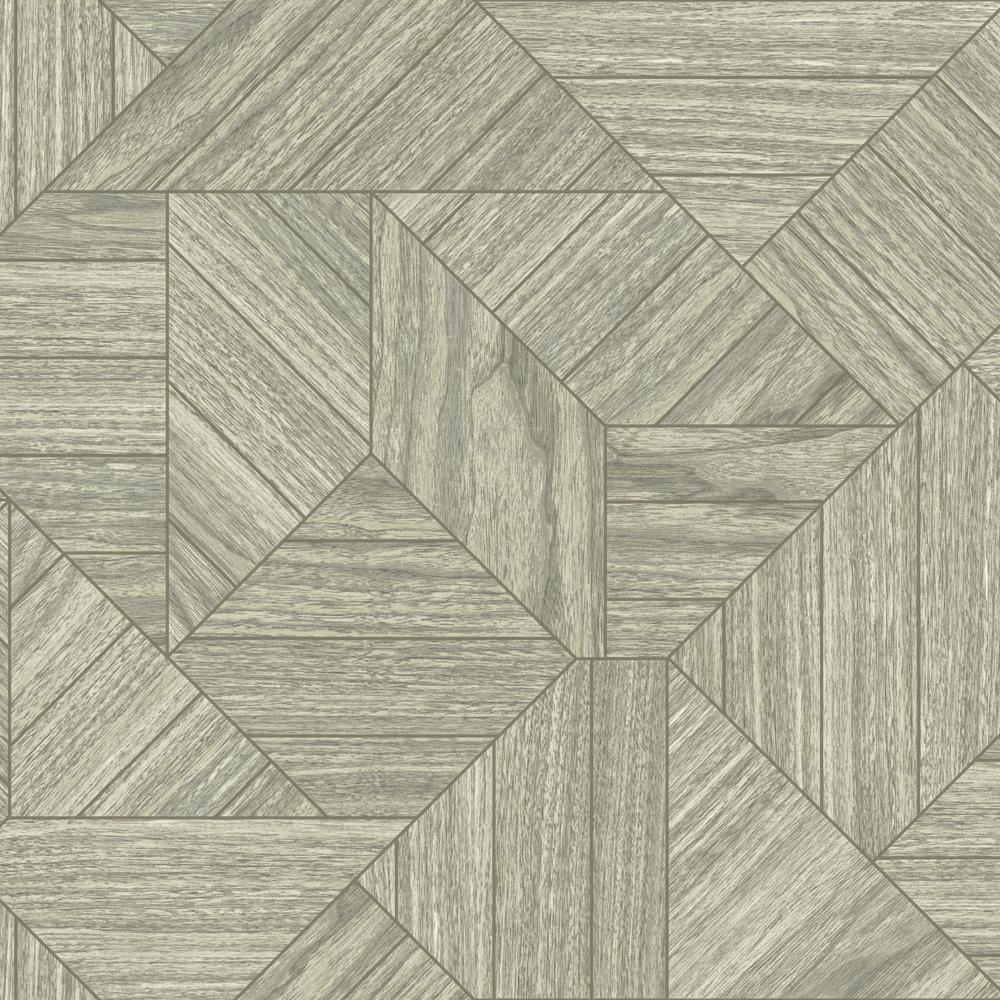 York Wallcoverings 56 Sq. Ft. Tailored Wood Geometric Wallpaper-HO3371 ...