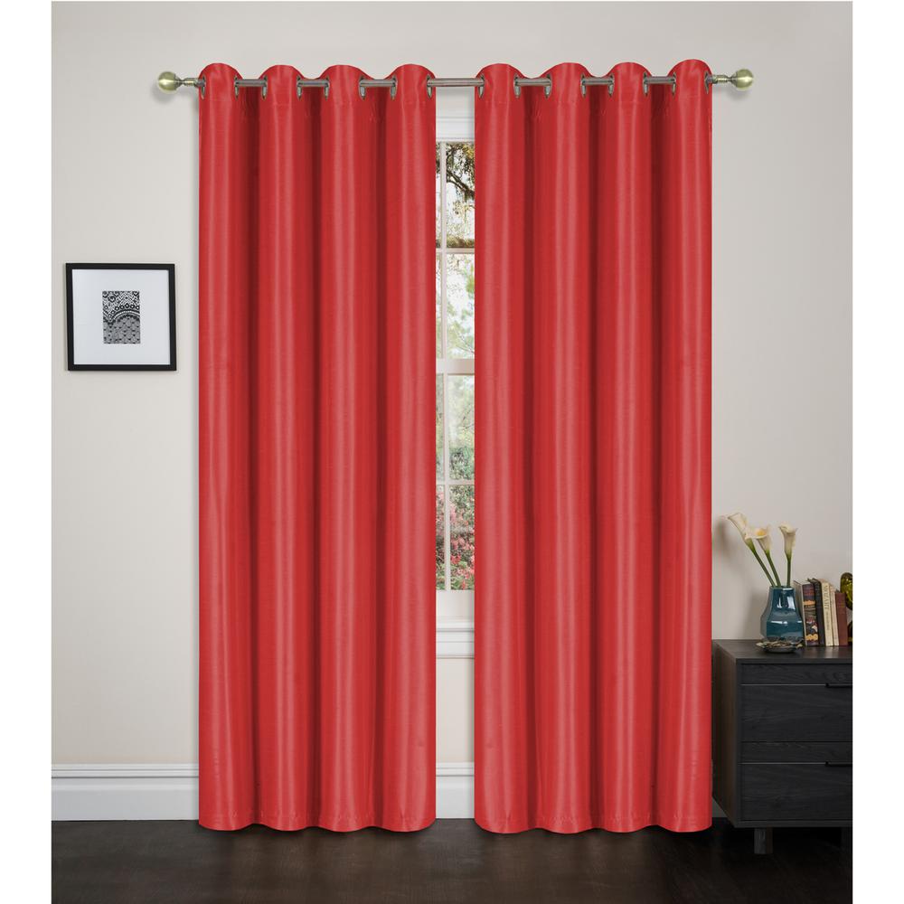 Unbranded Blackout Maddie 84 in. L Blackout Grommet Top Curtain in