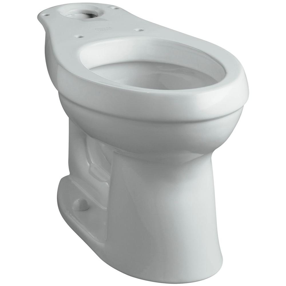 KOHLER Cimarron Comfort Height Elongated Toilet Bowl Only in Ice Grey-K ...