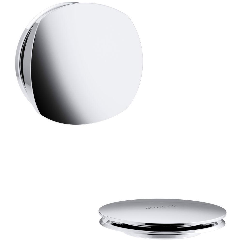 Kohler Pureflo Rotary Turn Bath Drain Trim Polished Chrome K T37391 Kohler Pureflo Rotary Turn Bath Drain Trim Polished Chrome