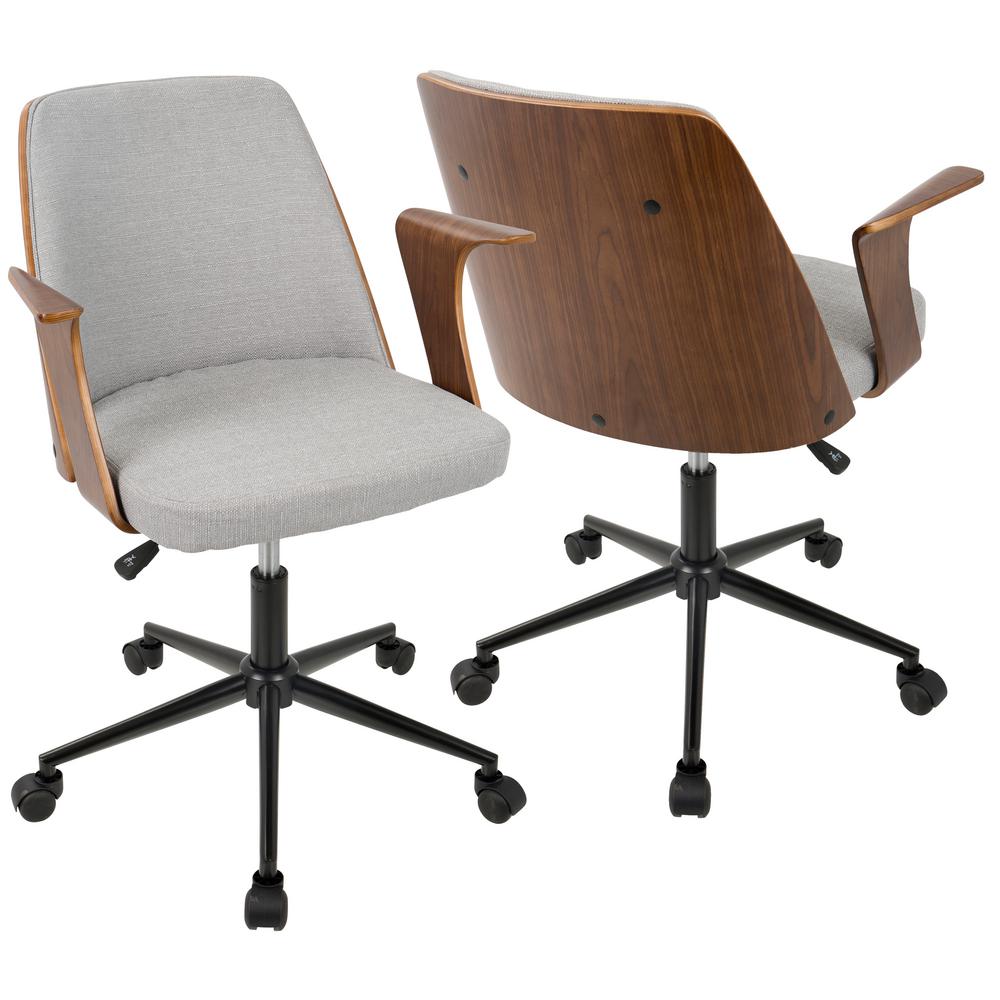 Wood Wheels Office Chairs Home Office Furniture The Home Depot