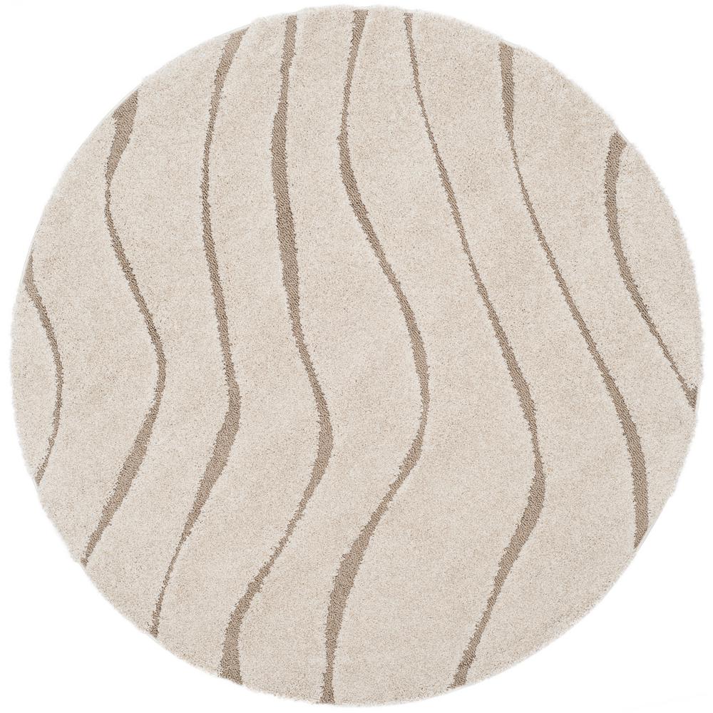 Round Jute Area Rugs The Home Depot Florida Cream Beige 6 Ft 7 In X
