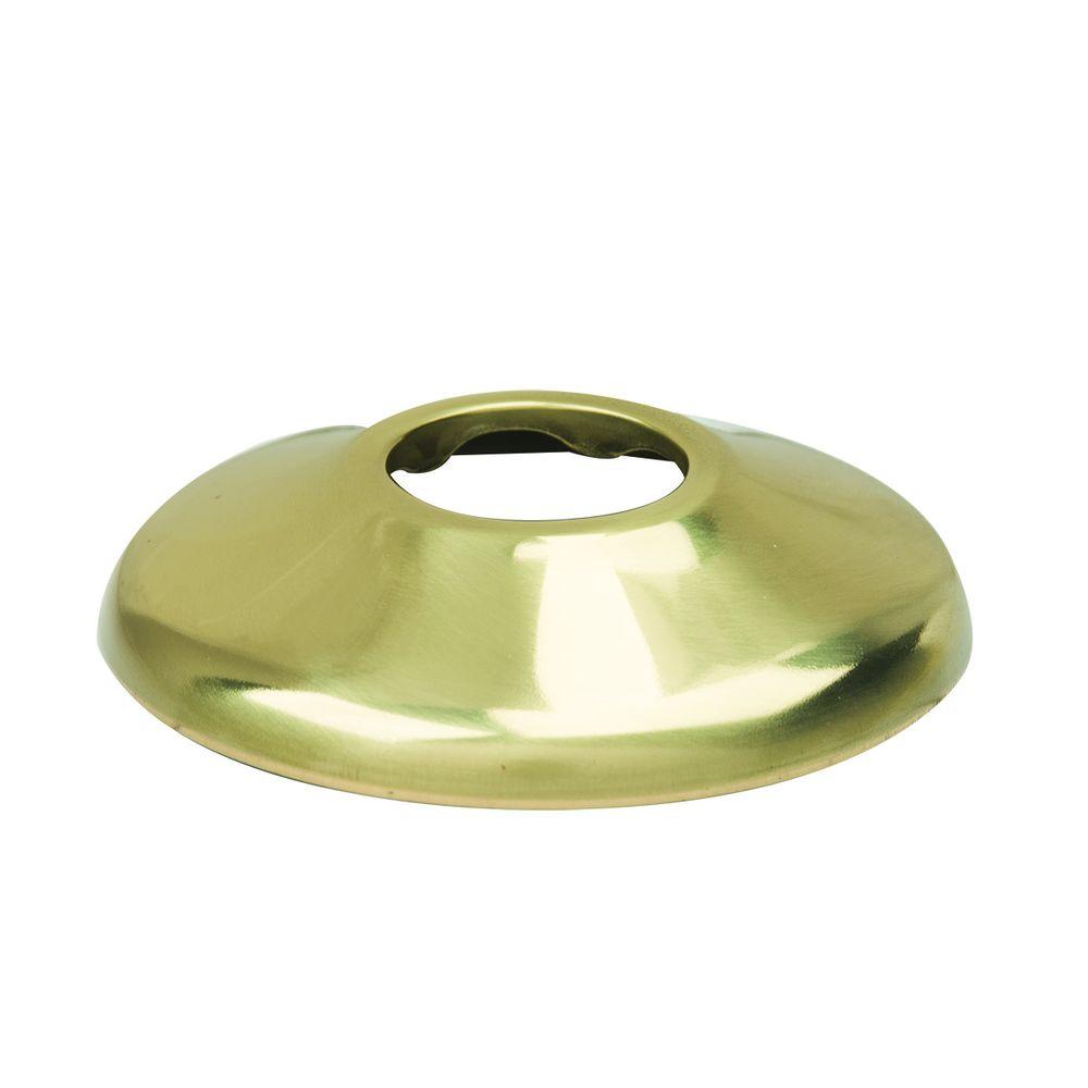 BrassCraft 1/2 in. IPS Shallow Escutcheon in Polished Brass647 P The