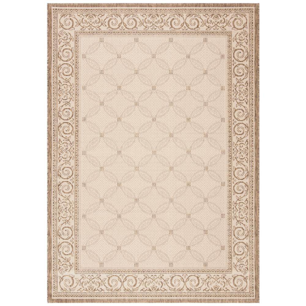 Safavieh Courtyard Natural Brown 7 Ft X 10 Ft Indoor Outdoor