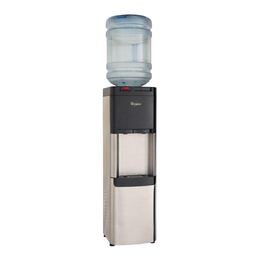 Whirlpool Self-Cleaning Commercial Water Cooler, Ice Chilled and Steaming Hot Water, Stainless Steel Water Dispenser, Metallics