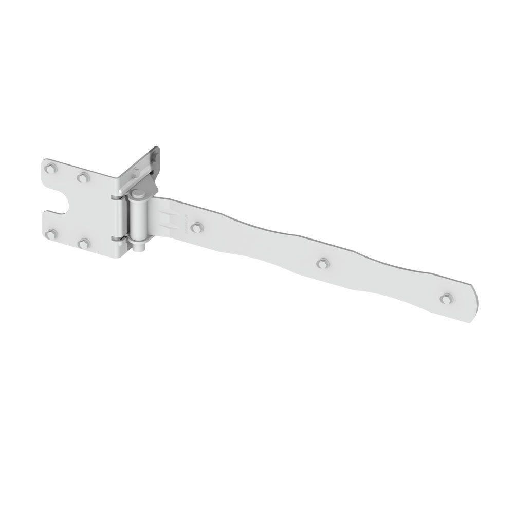 White Gate Hinge Fence Vinyl Wood Gates Hinges Fencing Accessory No Rust Steel